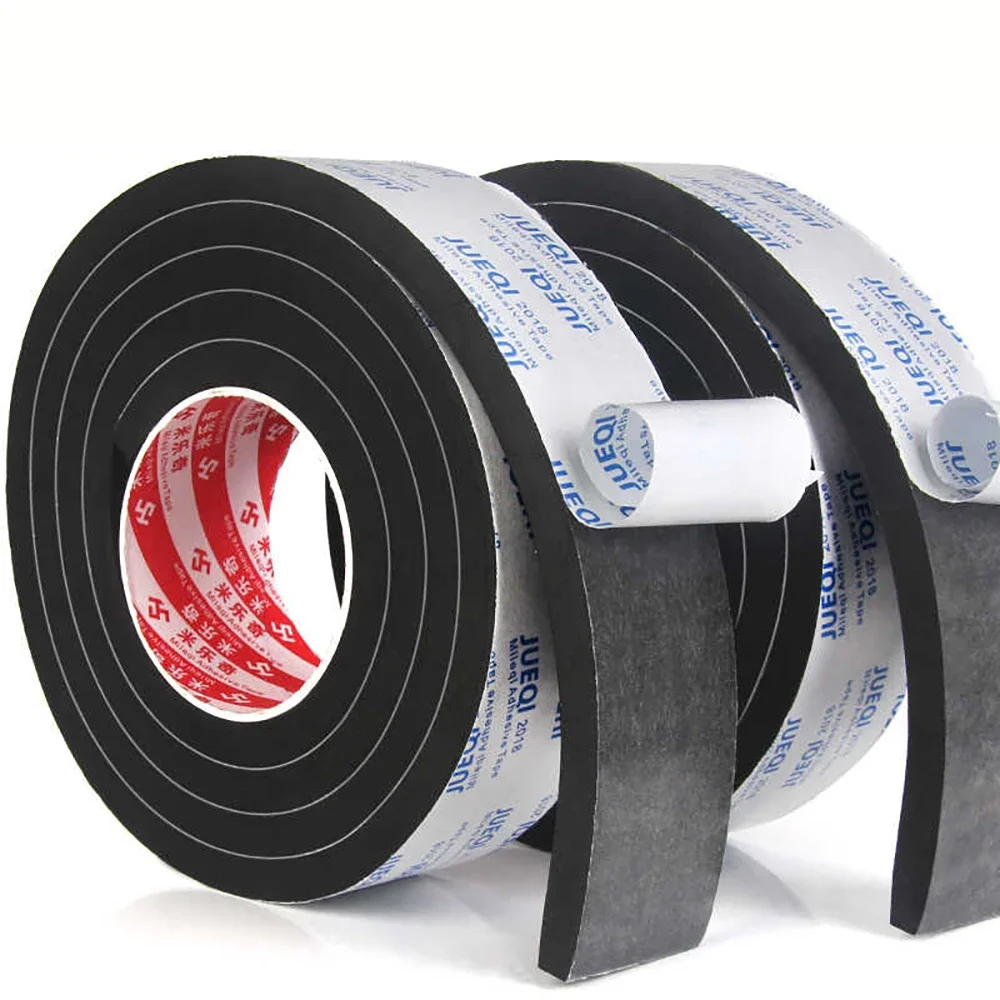 Sealing Strip Self Adhesive Strip Width 5-50mm Door Window Weather Stripping Sliding Wardrobe Door Sound Insulation Dust Seal