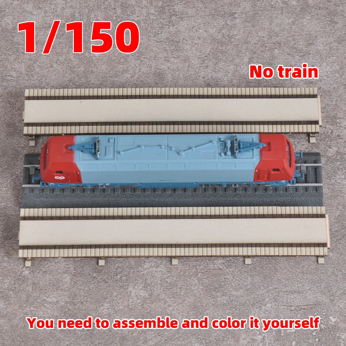 Architektonischer Sandtisch-Bausatz Eisenbahnhaus Wohnhaus Bahnhof Plattform Diorama Maßstabsgetreues Modellbausatz 1/150 – Detail 3