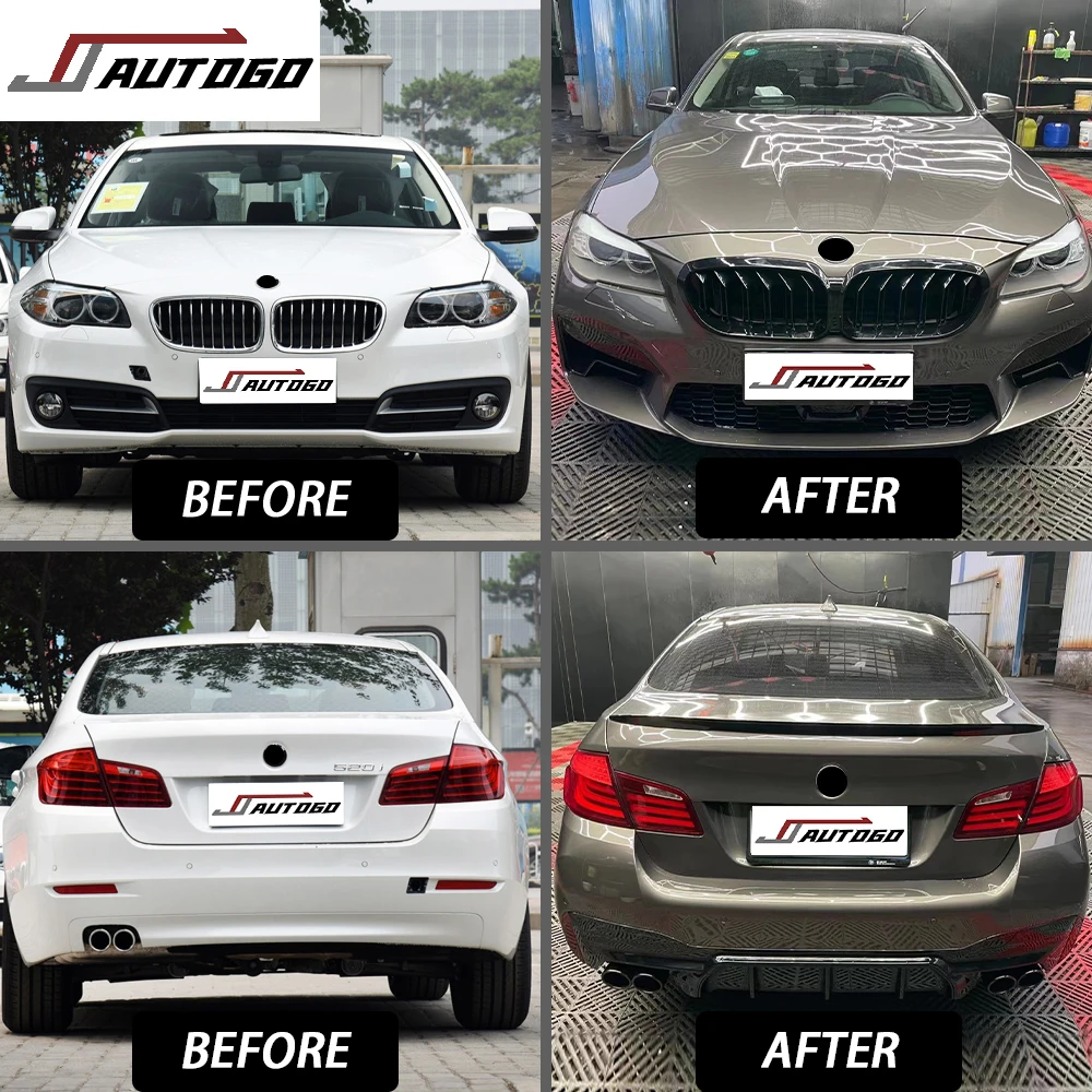 Auto Modification Conversion Body Kit For BMW 5 Series F10 10-17 Update to M5 21+ Style Front+Rear Bumper+Grille+Side Skirt