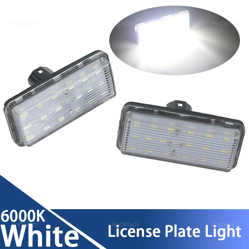 for Toyota Land Cruiser/Prado Reiz/Mark X J100 120 200 for Lexus LX470 GX470 Rear LED SMD Number Plate Lamp 6000K License Light