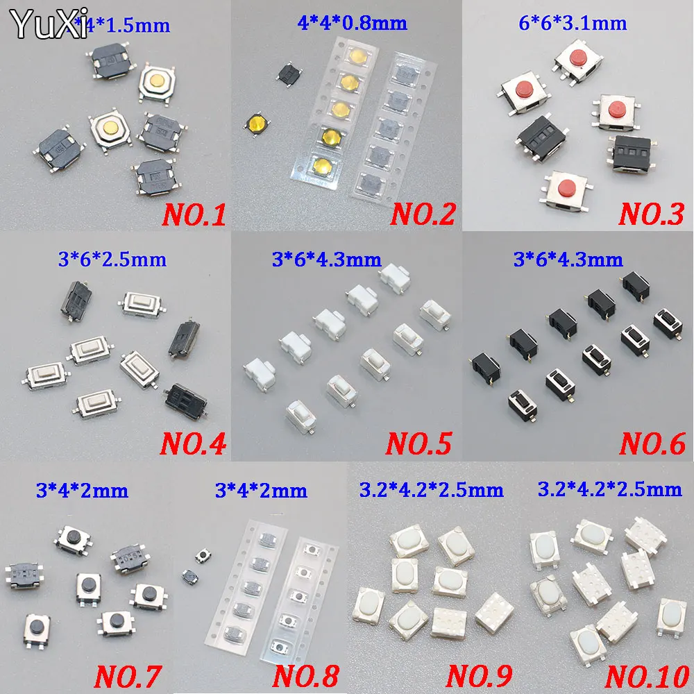 

10Pcs Car Remote Control Touch Switches Push Button Tact Switches for Hyundai, Nissan, Honda, VW, Toyota, Kia, Peugeot