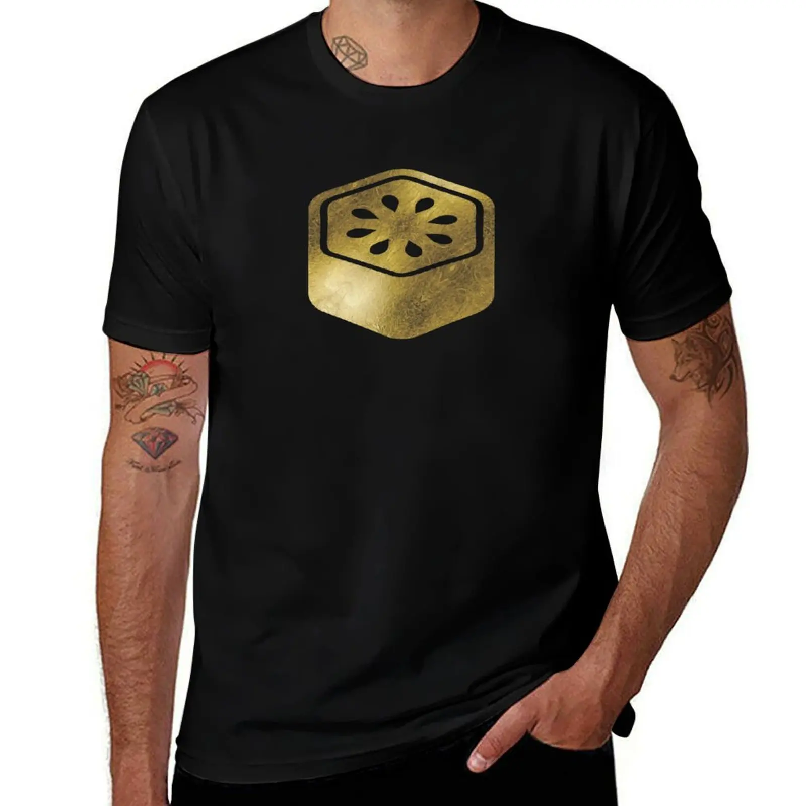 Mr. Fruits 100K Goldfoil Limited Edition T-Shirt Trendy Pattern T-Shirt For Men-image