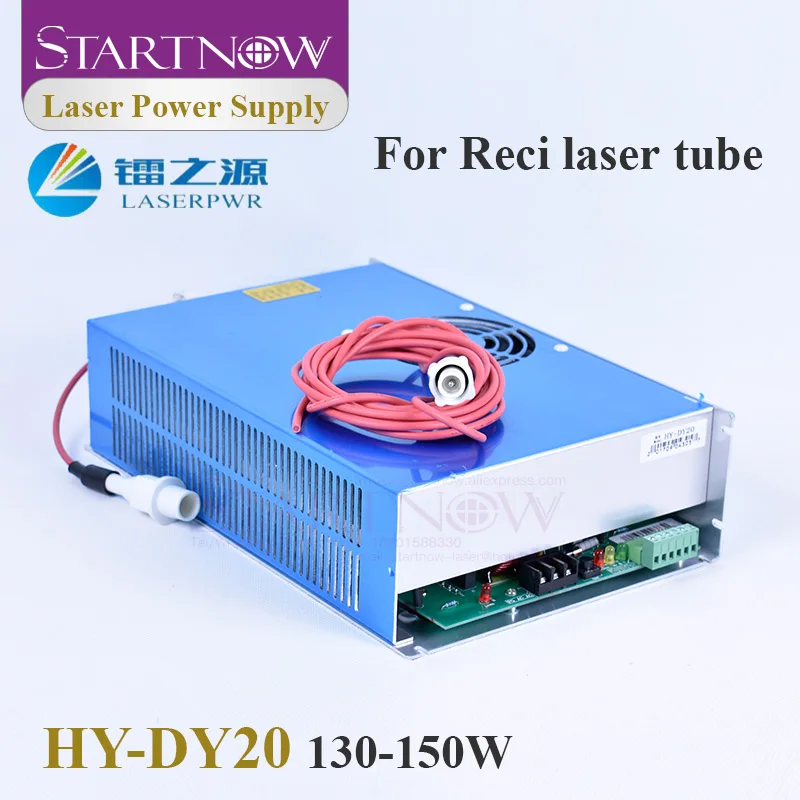 Startnow 130/150W HY-DY20 CO2 Laser Power Supply For Reci Glass Laser Tube W/T6 W/S8 110/220V Laser Engraver Machine Spare Parts