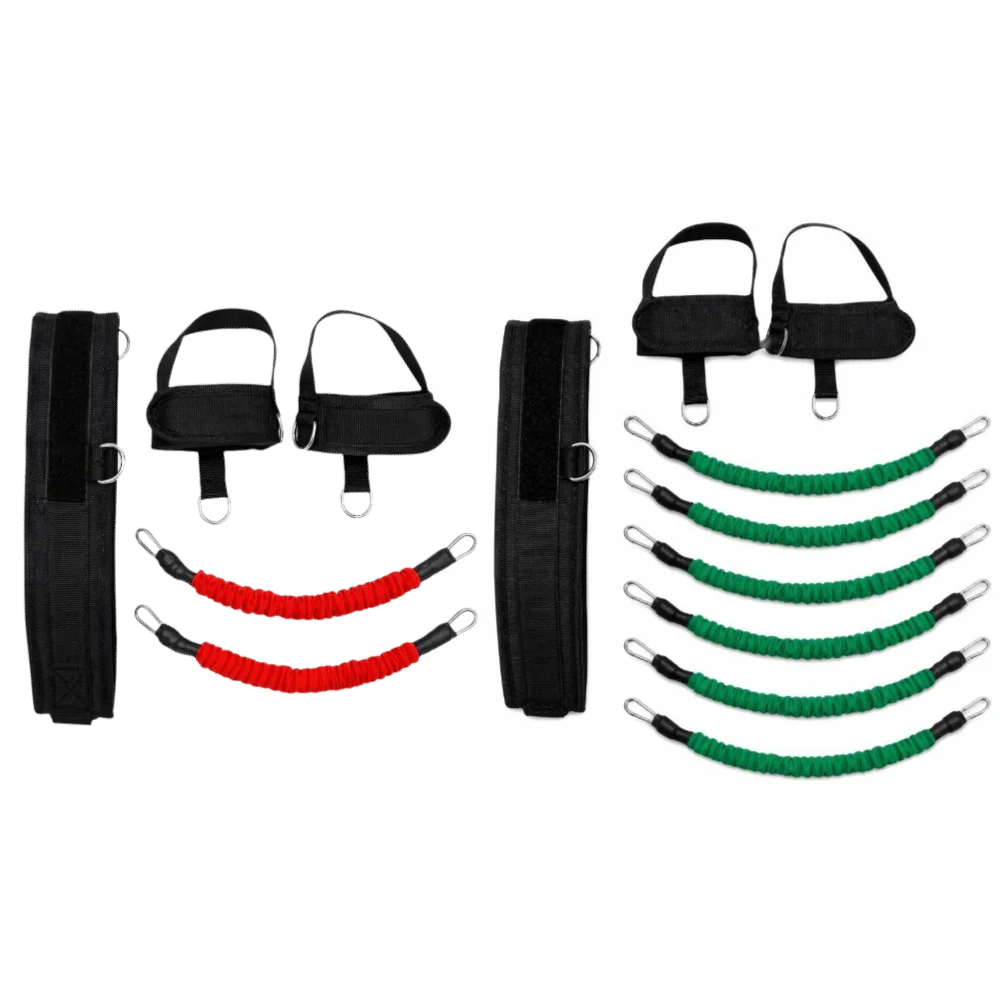 6pcs/10pcs Adjustable Resistance Vertical Jump Trainer High Elasticity Durable Fabric Leg Strength Resistance Band Leg Straps