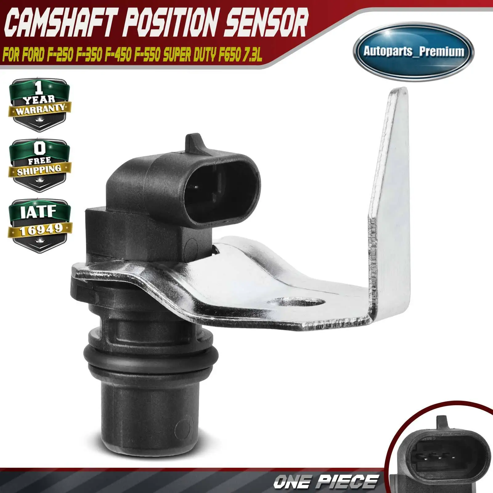

Camshaft Position Sensor for Ford F-250 F-350 F-450 F-550 Super Duty F650 7.3L 1825899C93 F7TZ12K073A PC603 917732 PC139