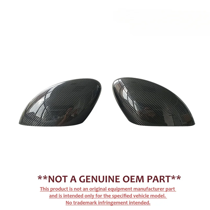 For Ford Mustang Mach‑E Dry Carbon Fiber Mirror Cover Left Right Rearview Mirror Housing Exterior Accessories