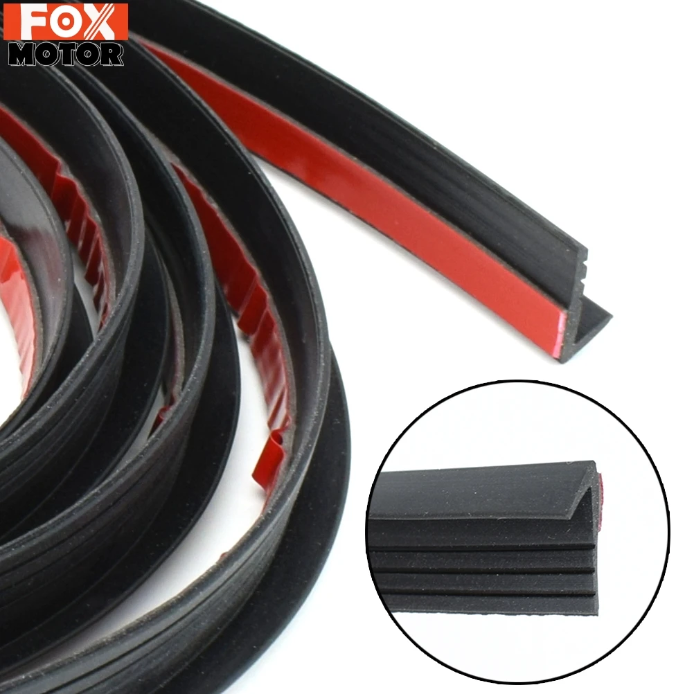 V Type Car Door Glass Rubber Sealing Side Window Seal Strip Sealant Weatherstrip Auto Seals Soundproof For VW Audi Kia Ford BMW