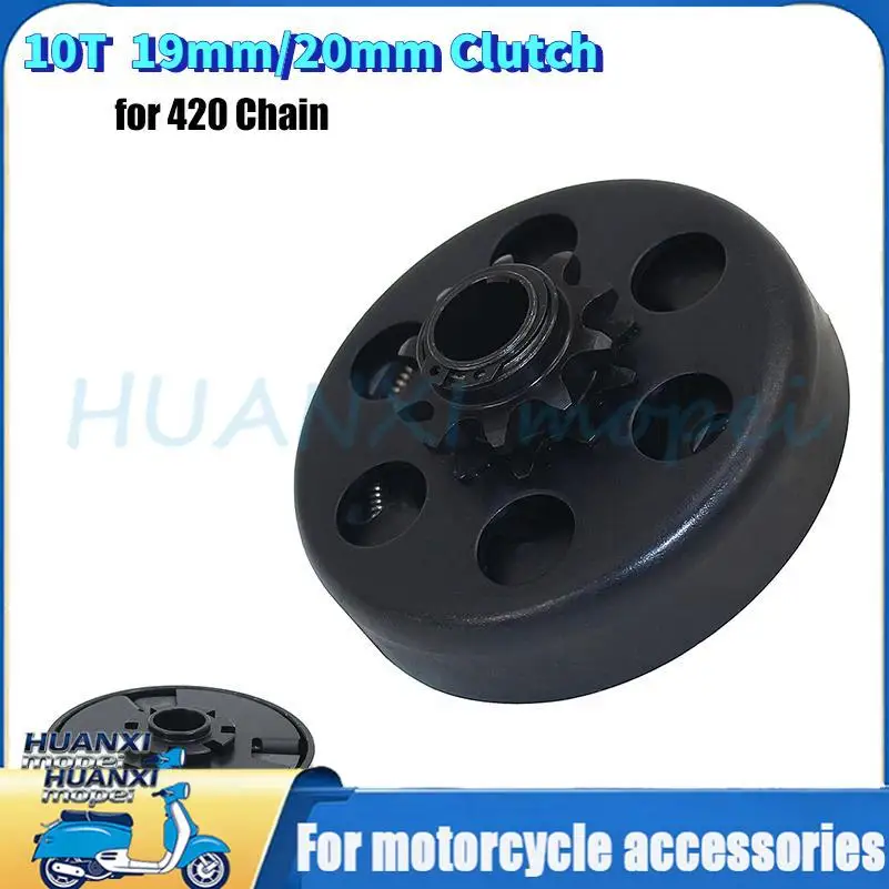 

10T 19mm 20mm Centrifugal Automatic Clutch 3/4" 10 Tooth 420 Chain For GO Kart Fun Karting Minibike Engine Parts