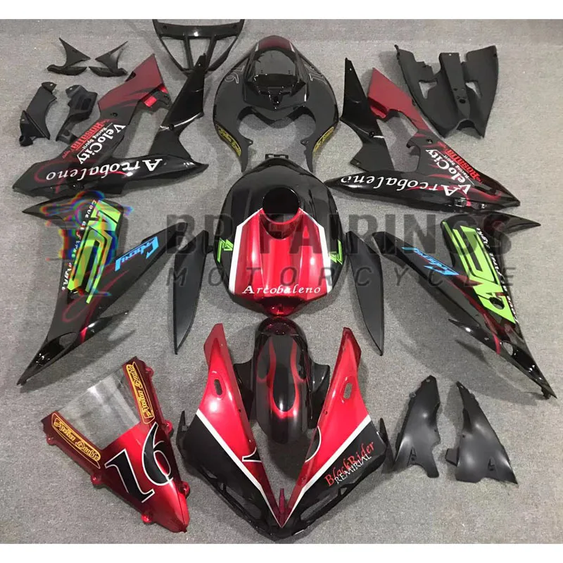 For Yamaha YZF R1 2004 2005 2006 Motorcycle Bodywork Set Injection ABS Plastics Full Fairings Kit set Red Black