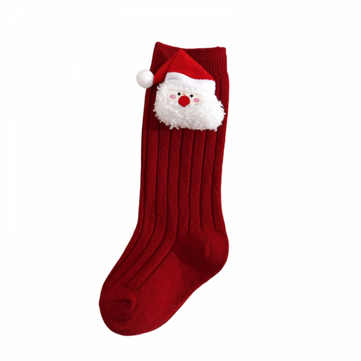 Toddler Baby Mid Calf Socks Santa Snowman Decor Crew Socks Soft Cotton Christmas Stocking