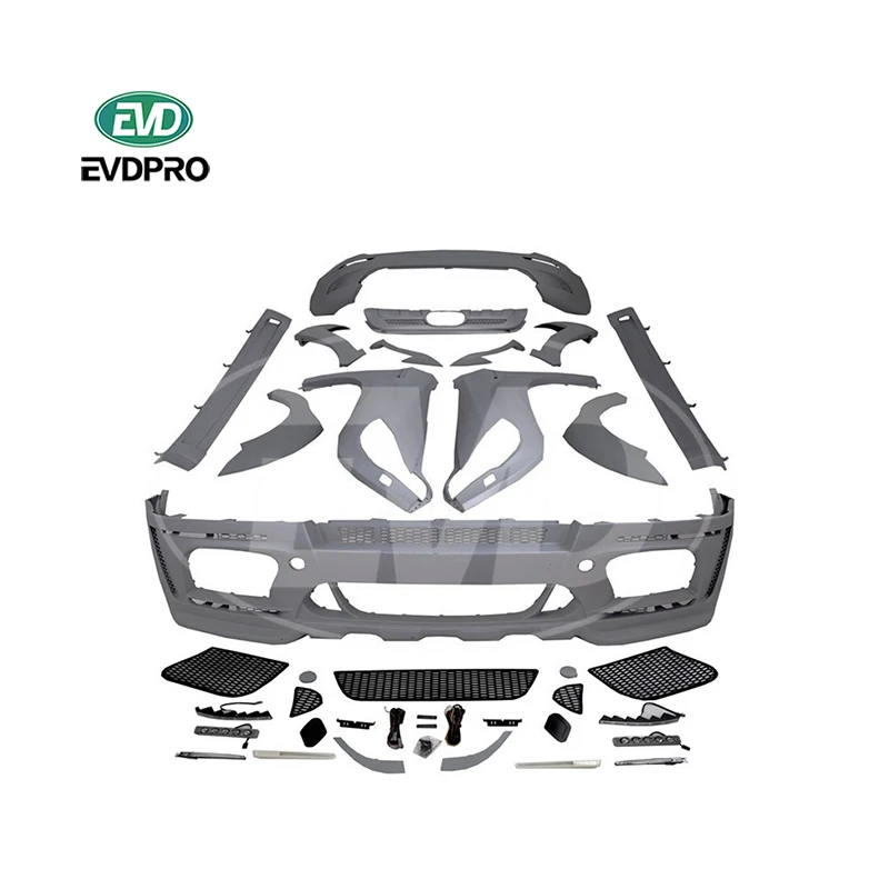 

For Bmw X6 E71 2008-2013 HM Style Pp Wide Body kits Middle Exhaust