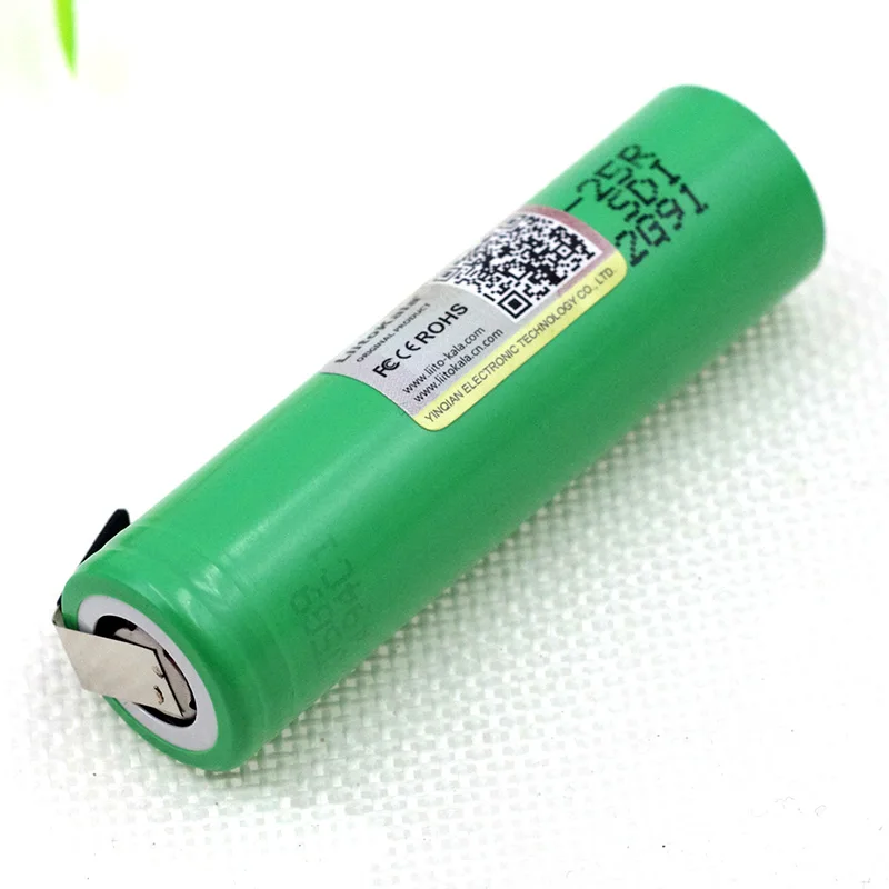 Liitokala nowa oryginalna bateria 18650 2500mAh INR1865025R 3.6V rozładowanie 20A baterie dedykowany zasilacz + arkusz DIY nikiel