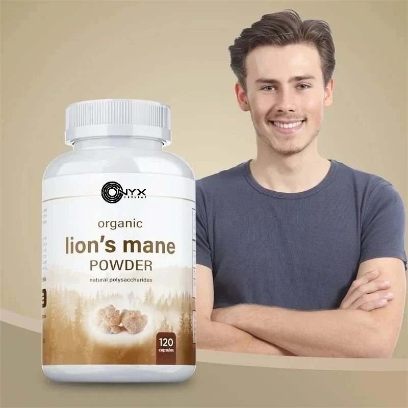 

Organic Lions Mane Powder - Benefit Brain and Memory, Improve Energy, Immune Health, Support Mood and Stress