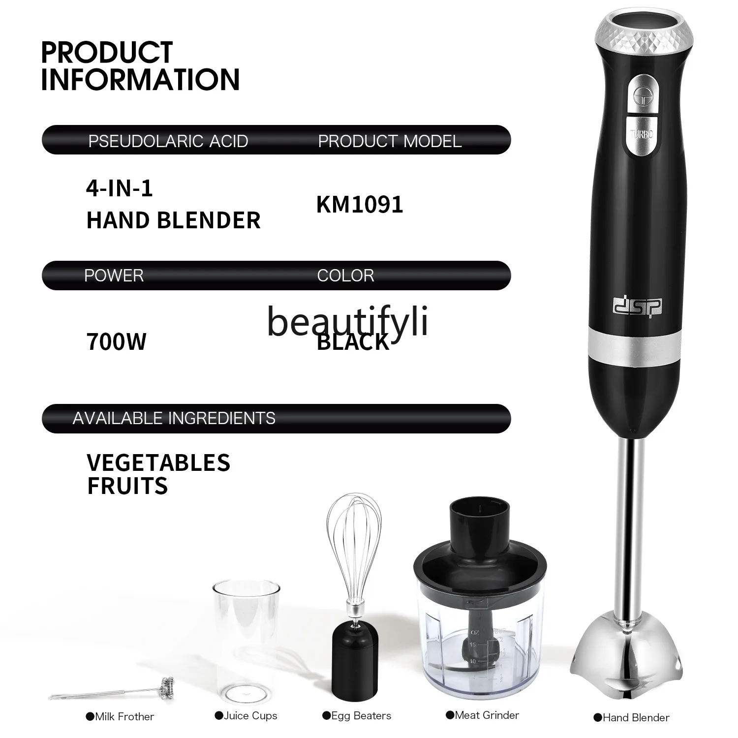 Household, mixer set, mixer, cooking machine