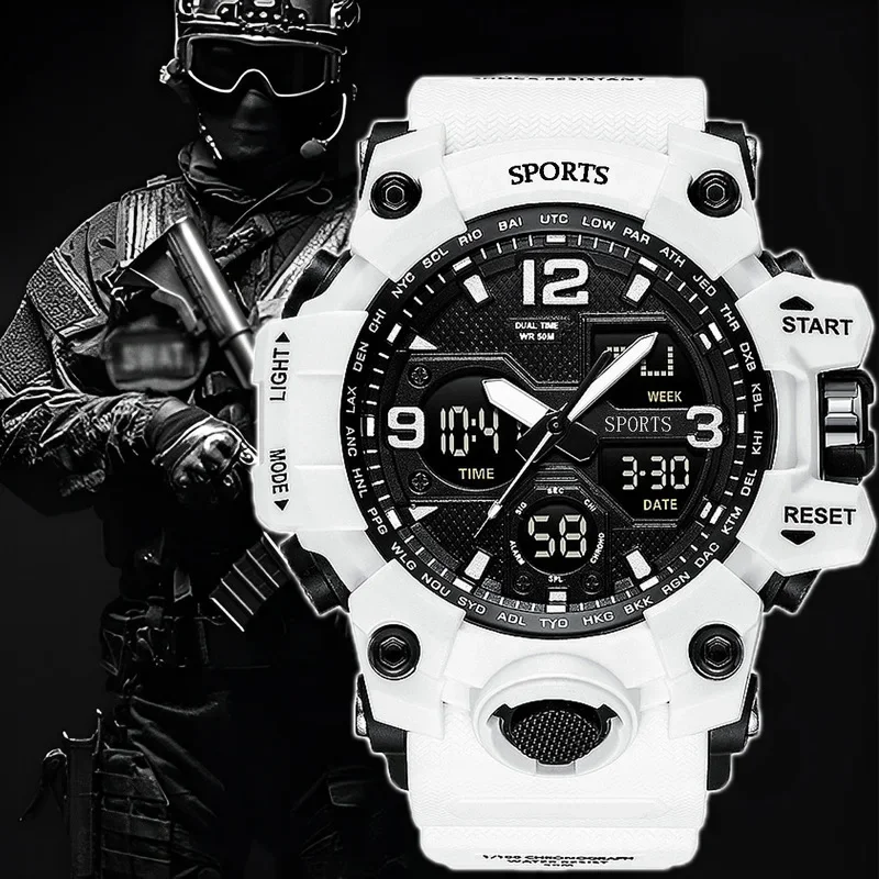 Top Brand G-style Sports Men\'s Watches Military Digital Watch Man Waterproof Wristwatch for Men Clock relógio digital feminino