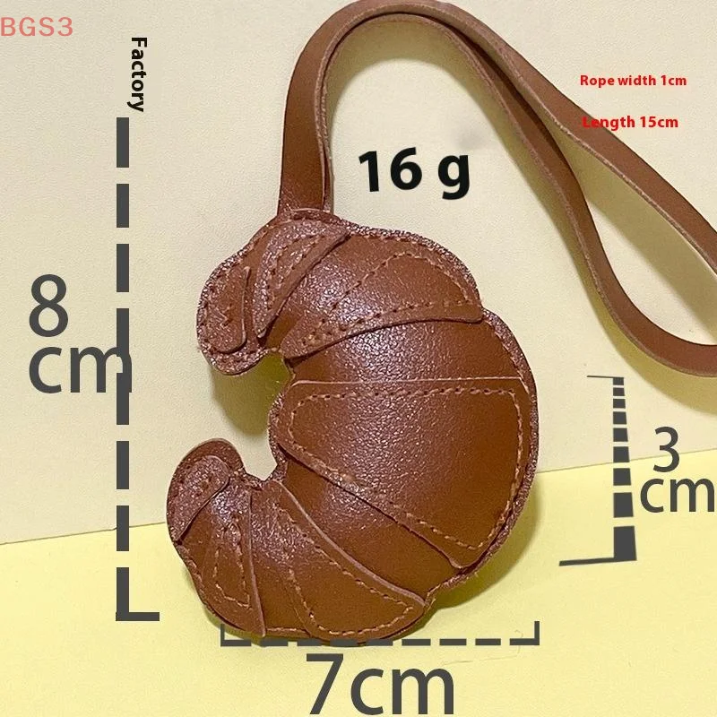 الإبداعية اليدوية متعدد الطبقات التصحيح الكرواسون الحبل المفاتيح الأمتعة قلادة حقيبة صغيرة