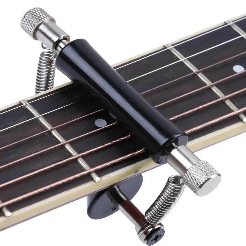 Capo de guitarra deslizante y extraíble con clip de afinación