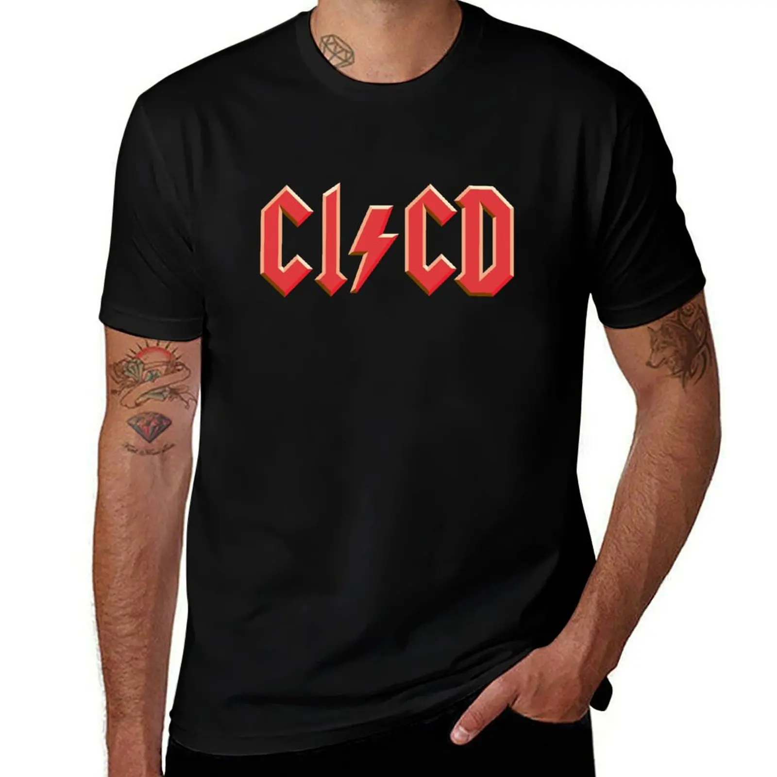Continuous Integration Continuous Deployment T-Shirt All Match Basic Short Sleeve Top