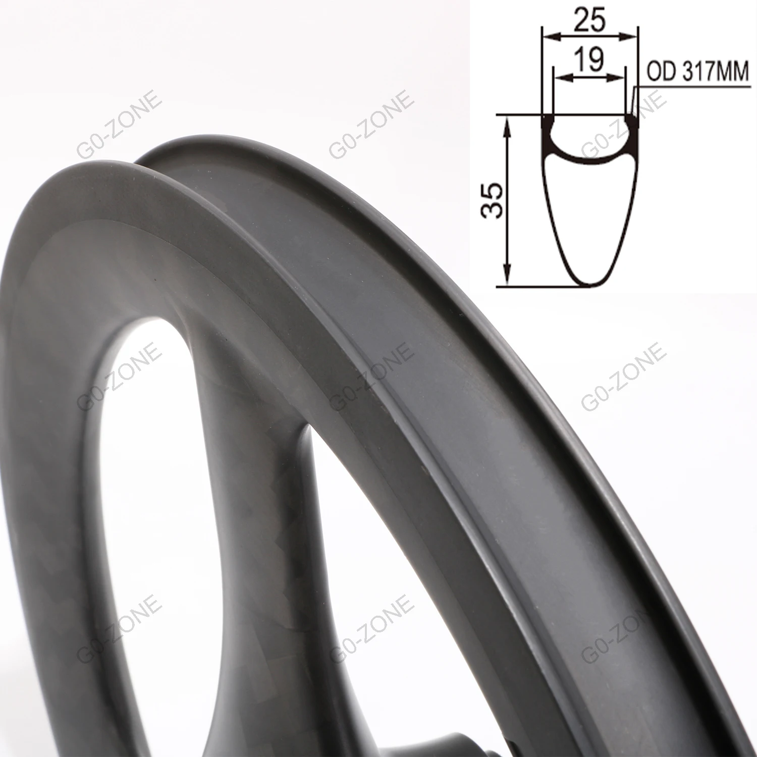 16” 305  Carbon Wheel 3 spoke Rim Brake Clincher wheel 25mm Width 35mm Height Road Fold Bicycle Wheels