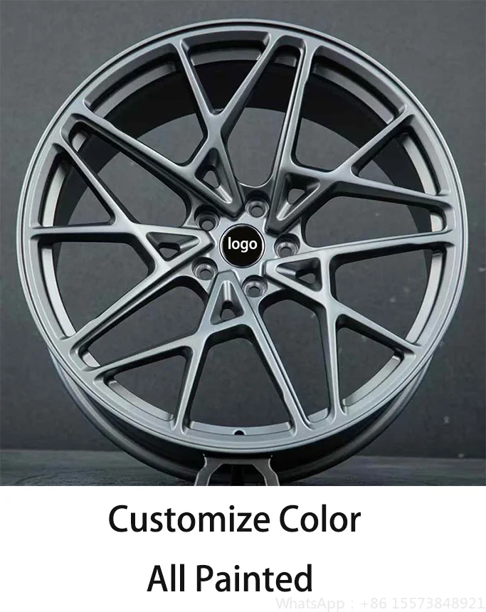 New Forged Aluminum Alloy Monoblock Wheels 17-22 Inch Multi Spoke Painted Universal Fitment for Passenger Cars