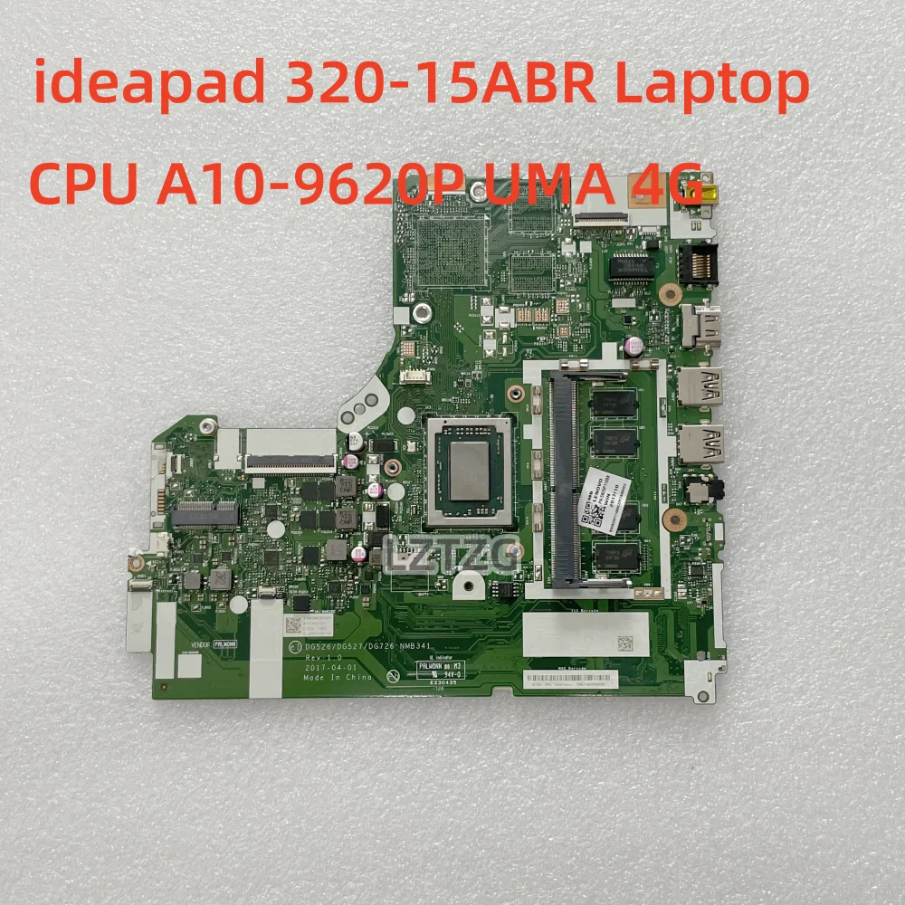 

Motherboard For Lenovo ideapad 320-15ABR Laptop Mainboard A10-9620P UMA 4G 5B20P11088