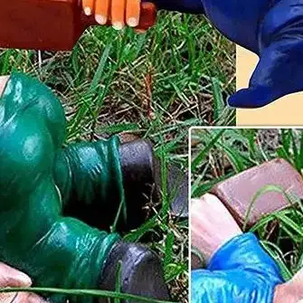 Adorno creativo de Gnomo de jardín borracho enano, adorno de Patio, estatua divertida y desordenada, estatuilla, accesorios de decoración de jardín