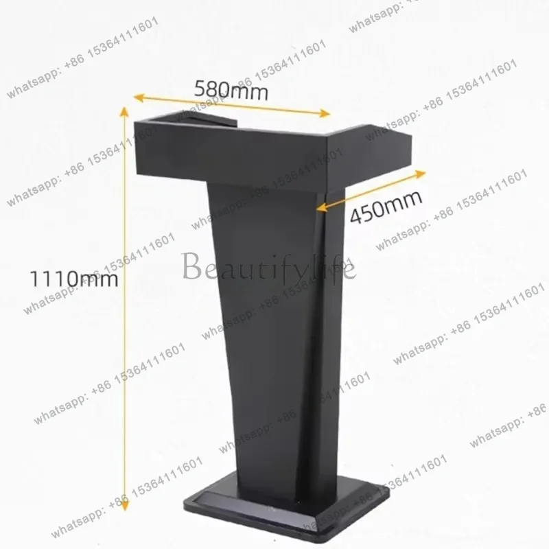 FG Elegant Creative Reception Desk Vintage Italian Reception Counter Practical Light Luxury Rezeptionstheke Reception Furniture