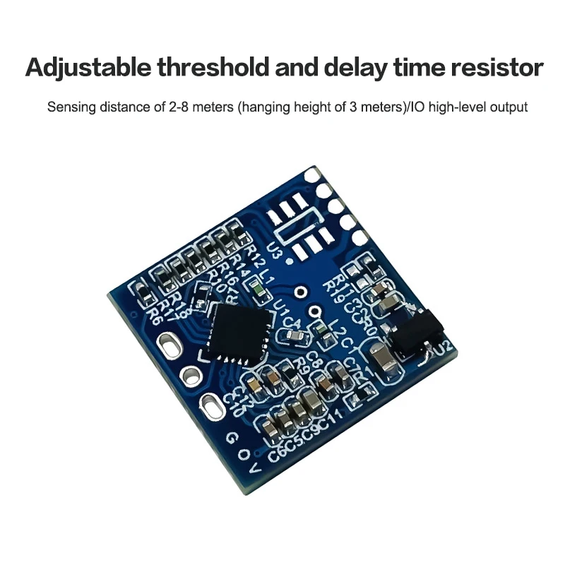 Módulo de Radar de inducción de microondas LD1020 10G, Sensor inteligente de percepción humana, interruptor de inducción para automatización del hogar, 1/3/5 Uds.