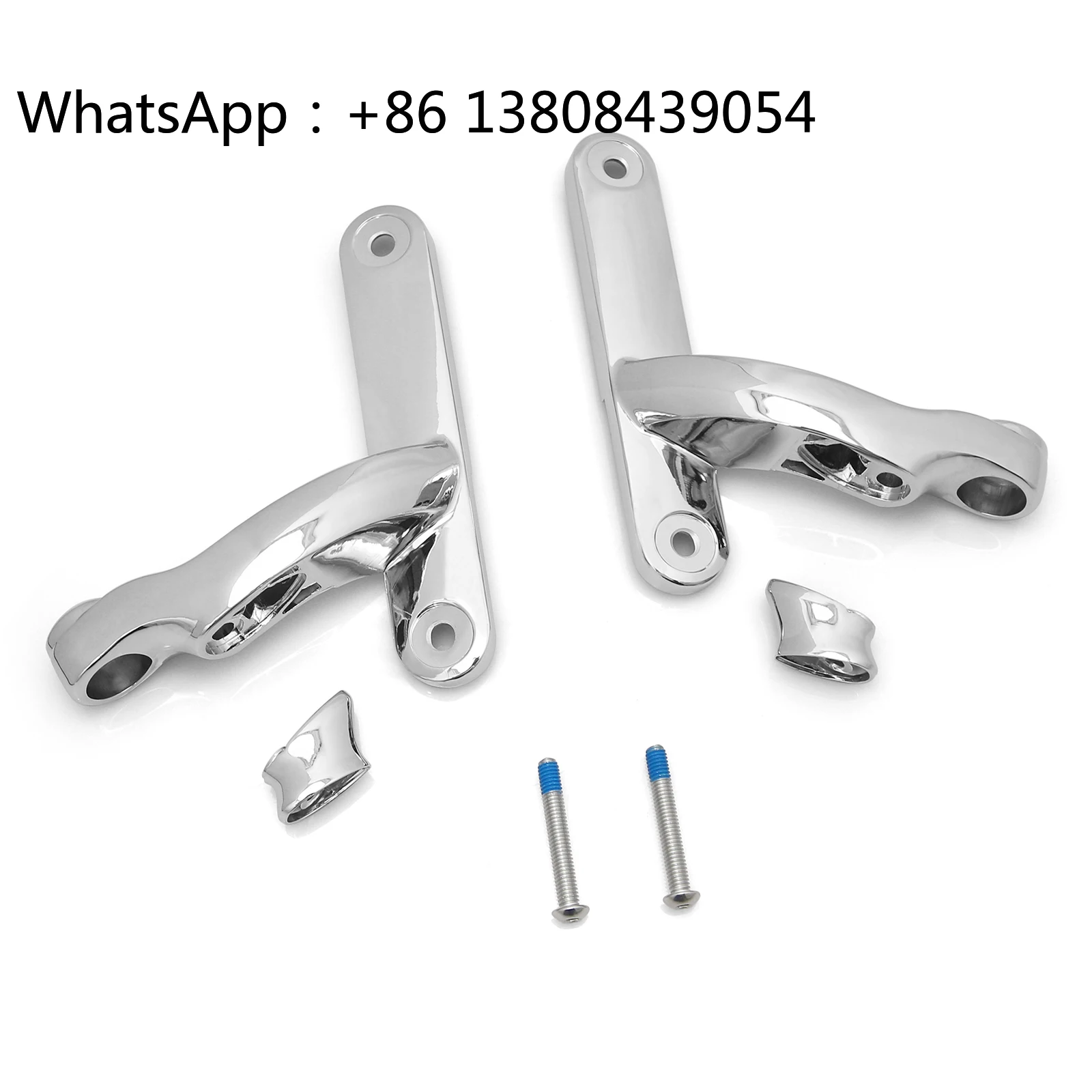 

Chromed Auxiliary Lamp Turn Signal Light Brackets for Harley Touring Street Electra Glide Road King Flhx Fltr Flhr 1994-up