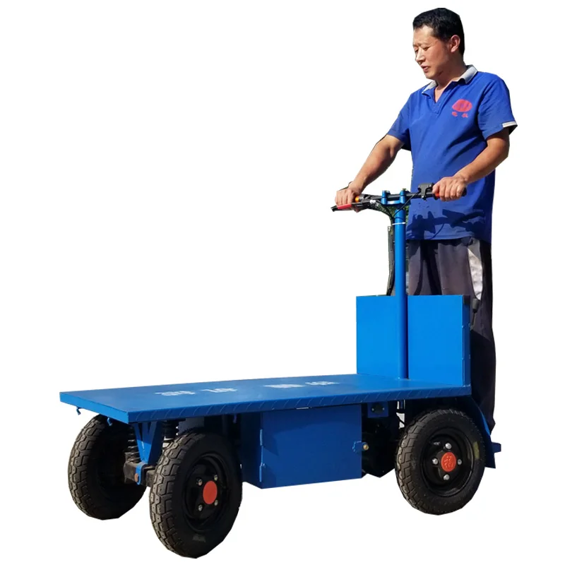 New Arrivals Factory Supply 1000kg Electric Trolley Electric Transport Trolley Accept OEM Brand Color Appearance Size