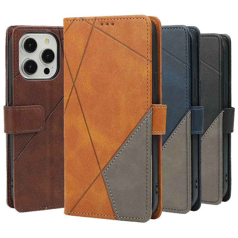 Wallet Card Slot Holder Magnetic Flip Leather Case For iPhone 15 Pro Max 14 Plus 13 Mini 12 11 SE 2020 X XR XS Max 8 7 6 6s Plus