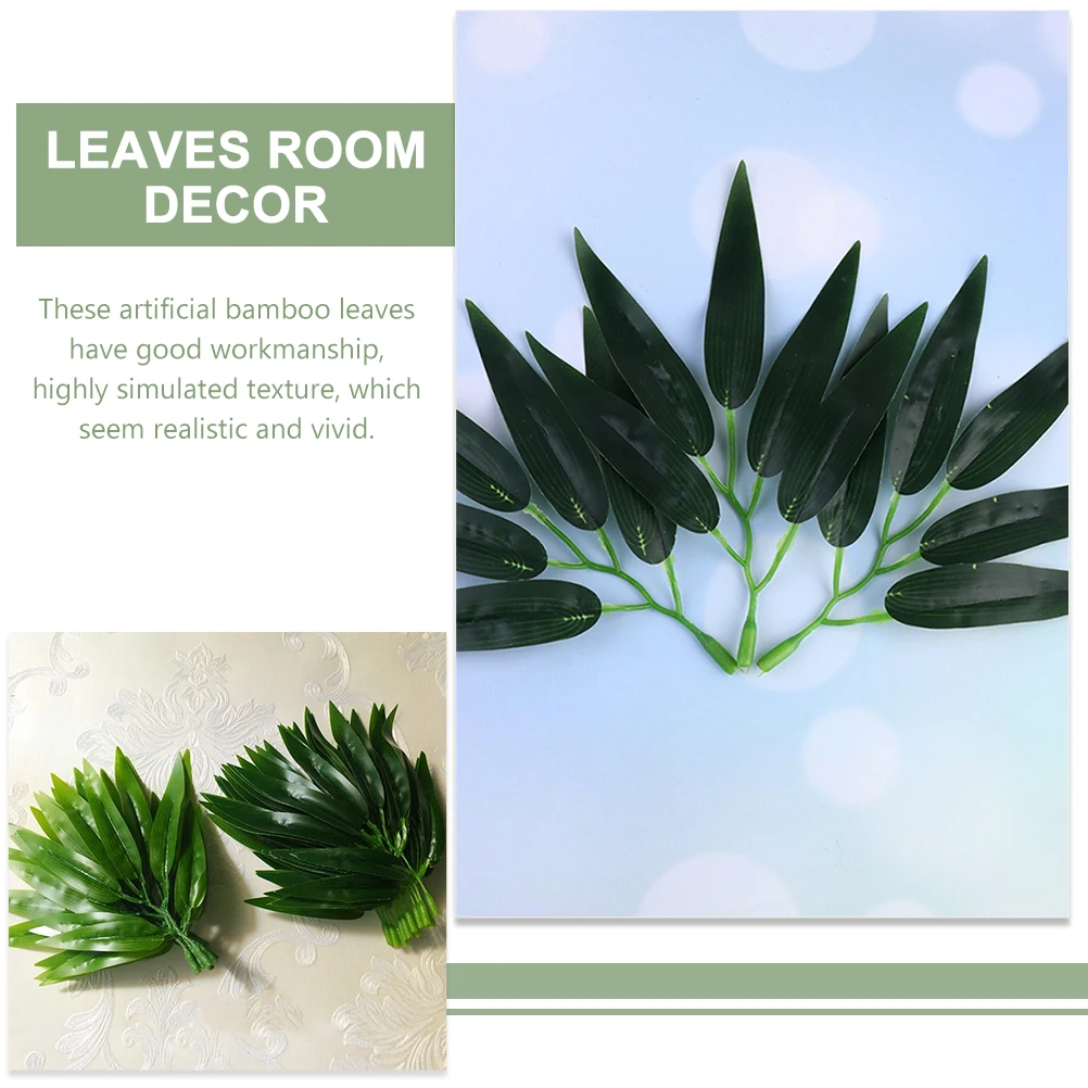 

30pcs Artificial Leaves Faux Greenery For Home Garden Party Decor Flower Decorative Leaves Arrangement Diy Crafts Stems
