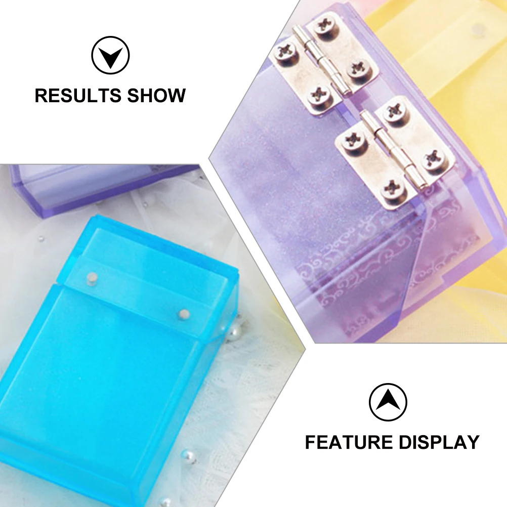

Silicone Mold Cigarette Box Making Kits Epoxy Resin Crafts DIY Tools Square Shape Flexible Durable Reusable Molds Gifts