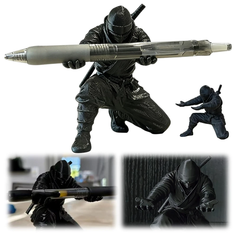 Cool Creative Ninja Pen Holder 3D Pen Holder Desktop Cute Scoope Organizer Display Stand Decoration for School Office Home Decor