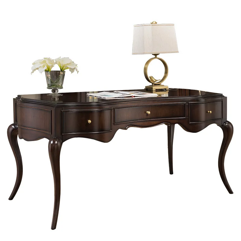 

French desk simple desk study desk book chair