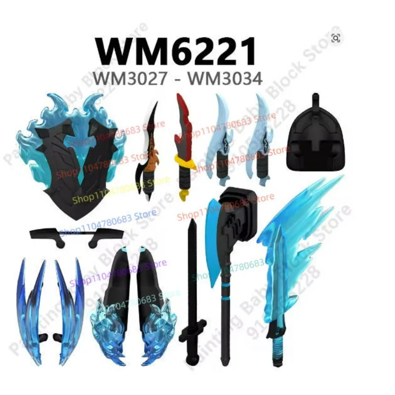 MOC WM6221 WM3027 WM3028 تمثال صغير بنة تجميعها نموذج التماثيل أنيمي الكرتون اللعب الزخرفية الهدايا