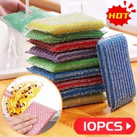 Double Side Dishwashing Sponge Non Scratch Scouring Sponge Pan Pot Wash Sponges Home Kitchen Thickened Dish Cleaning Sponge Rags