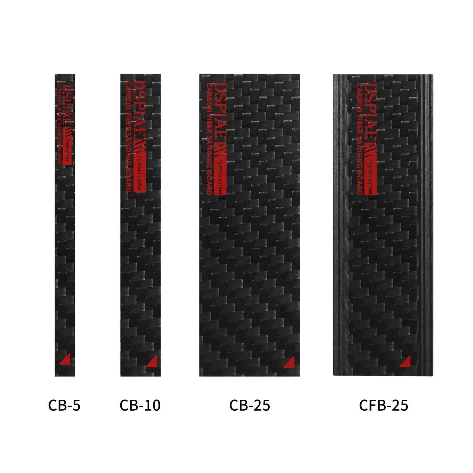 DSPIAE Carbon Fiber Grinding Plate (Need To Use with Sandpaper) for Modeler Gundam Hobby Model Making DIY Tools