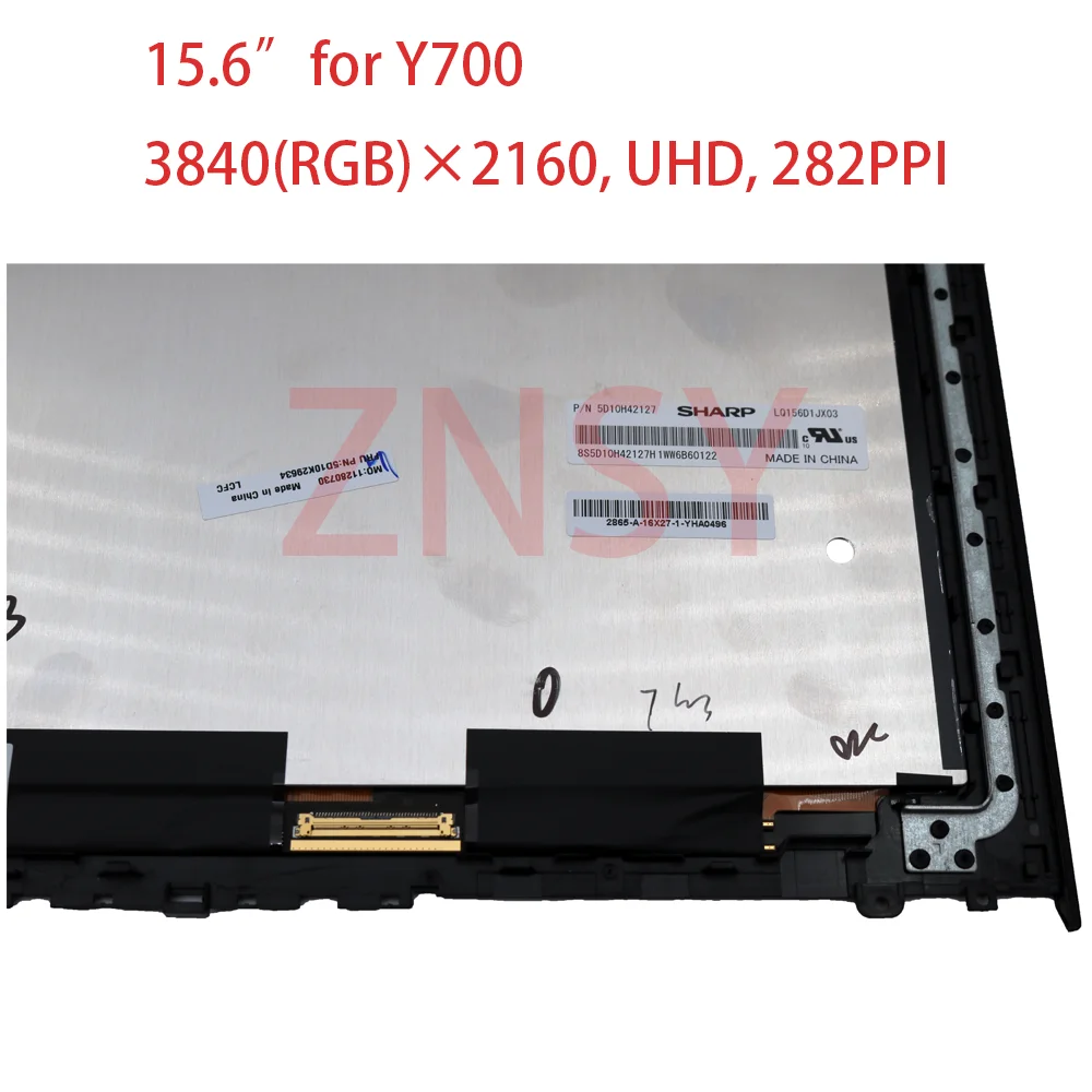 Imagem -02 - Laptop Lcd Screen Matrix For Lenovo Y700 Y70015 Y700-15isk no Touch Assembly With Bezel Board Fru:5d10j35752 15.6