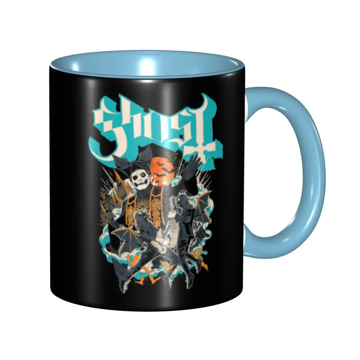 

Custom Swedish Rock Band Horror Ghost Mugs DIY Ceramic Milk Tea Coffee Cup