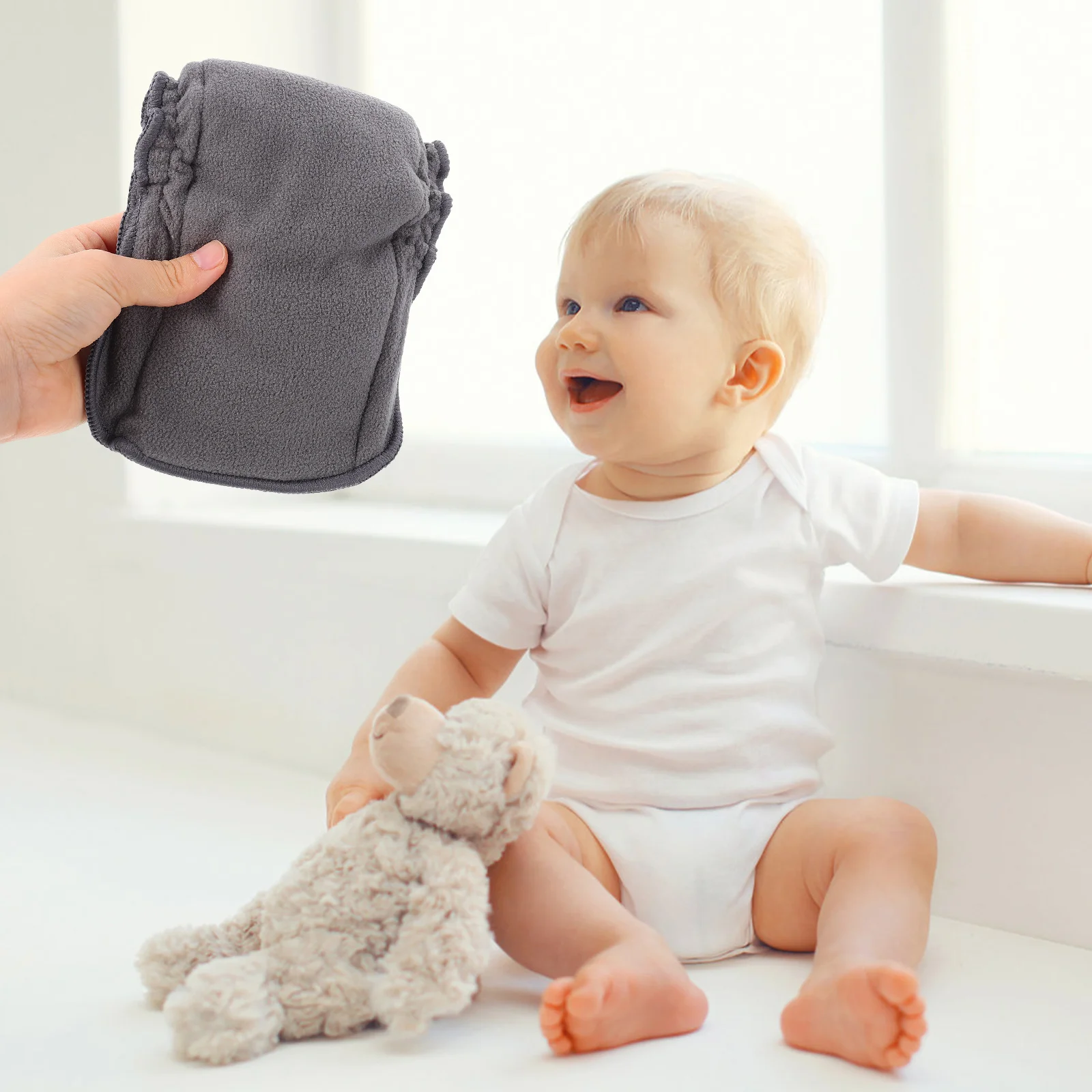 

3pcs Bamboo Charcoal Baby Diaper Elastic Newborn Reusable Super Absorbing Cloth Inserts Washable Waterproof Anti Leak diapers
