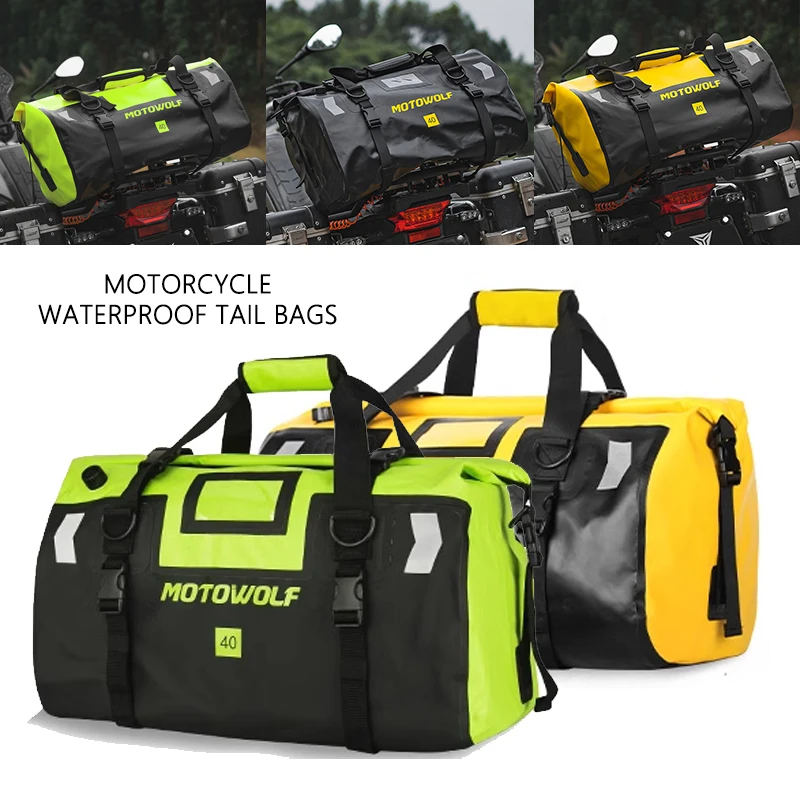 

New Waterproof Motorcycle Tail Bags Back Seat Bags Multi-functional ravel Bag Motorbike Scooter Sport Luggage Rear Seat Bag Pack