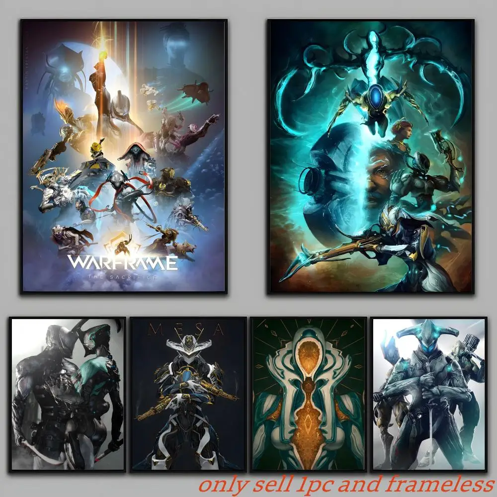 ARPG Hot-Game Warframe-W Poster Painting Prints Wall Art Picture Film Room Home Bar Cafe Decor Home  Mural