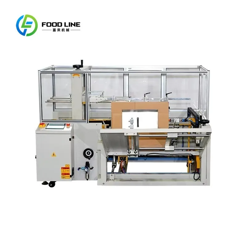 Customized Carton Box Forming Machine Pneumatic Case Erector High Precision For Small Large Box Packaging Factory Supply