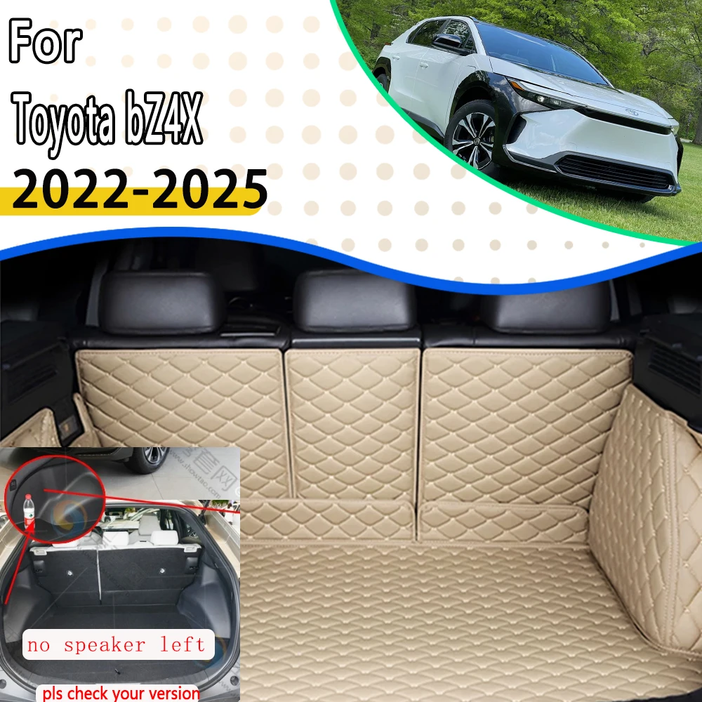 Car Rear Trunk Mat For Toyota bZ4X Subaru Solterra EA10 2022 2023 2024 2025 Dirt-resistant Pads Tray Carpet Mud Auto Accessories