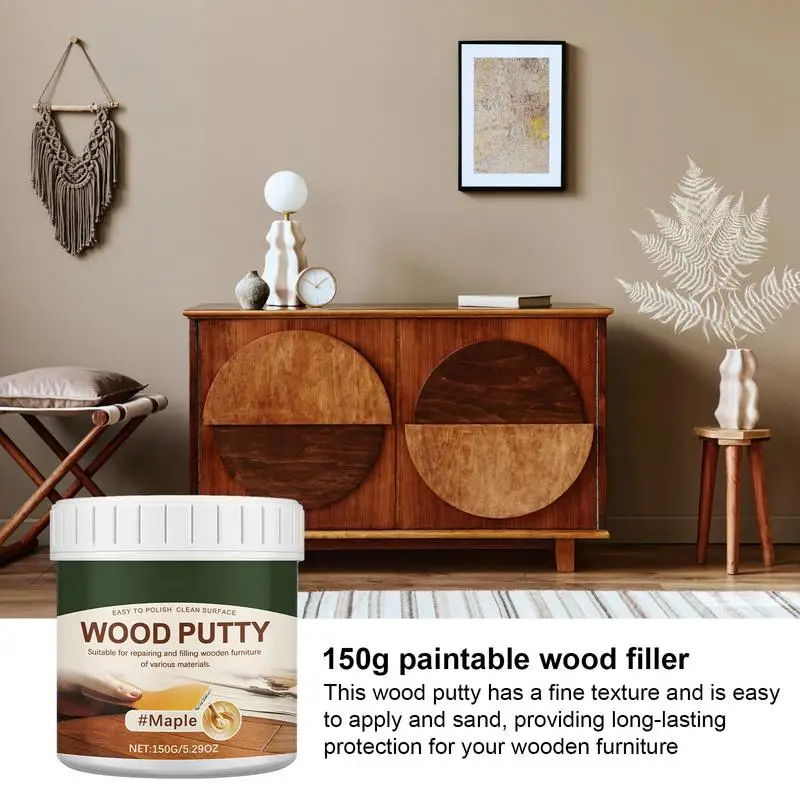 Wood Putty Filler Paintable Long-Lasting Exterior Wood Filler Wood Furniture Repair Kit Professional Wood Hole Filler Stainable