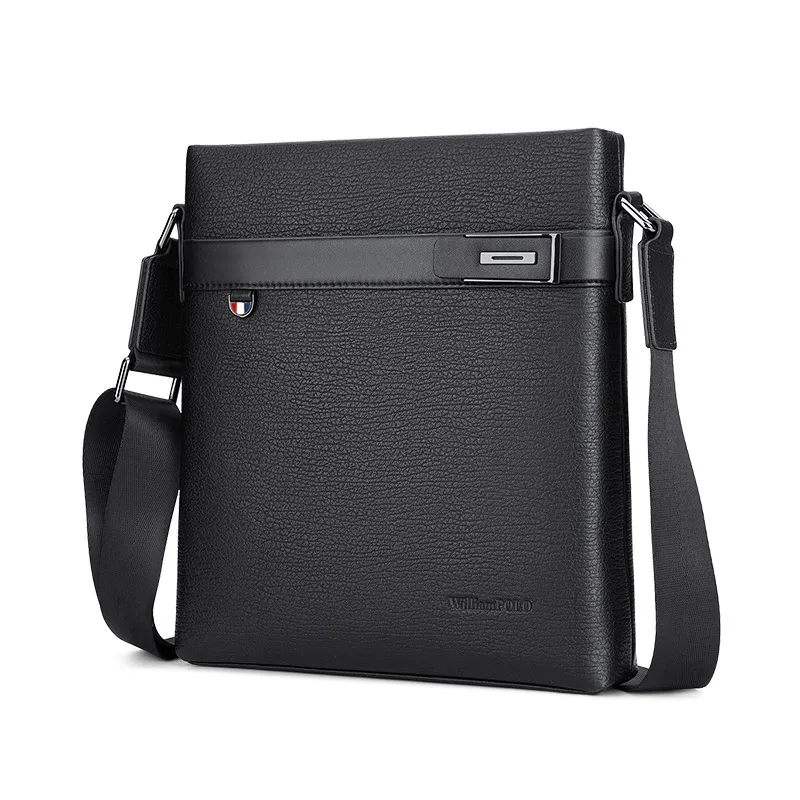 Luxury crossbody bag men's bag new business casual men's bag vertical shoulder bag commuter backpack black