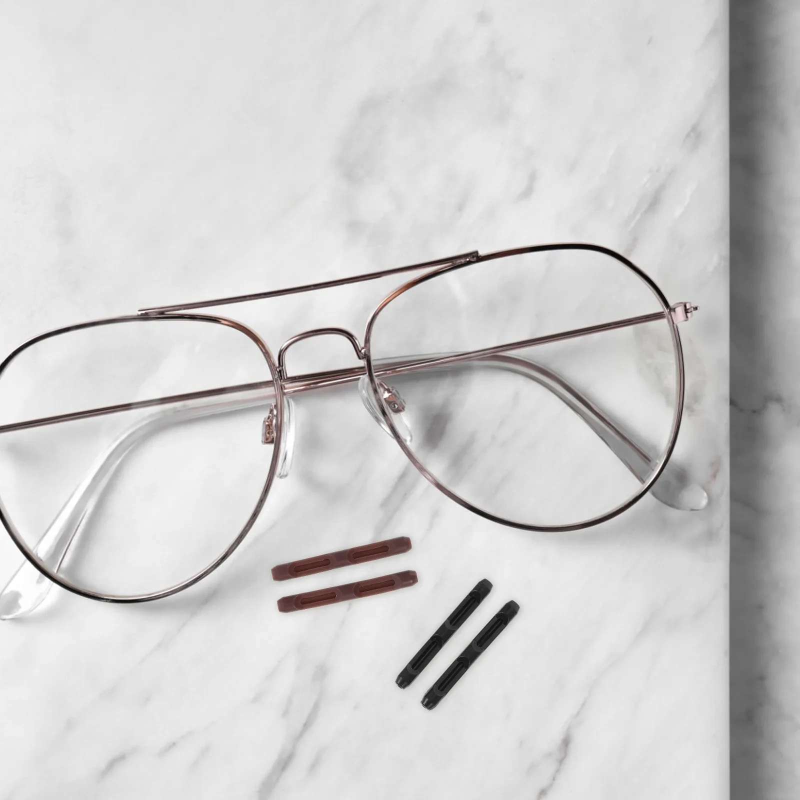 Silicone Eyeglass Temple Tips Anti-Slip For Sunglasses Metal Frames Replacement Grips Cushions Scratch