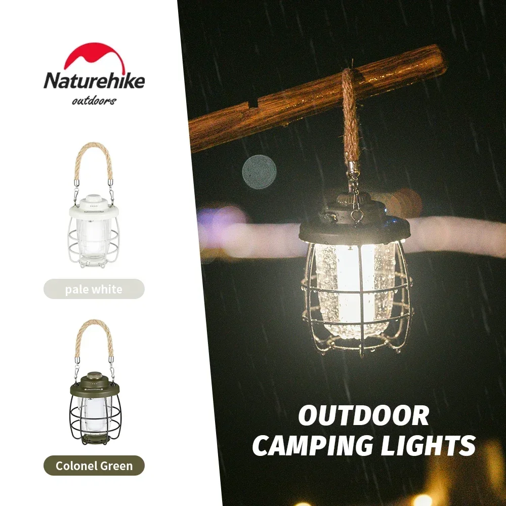 

Naturehike Camping Portable Lightweight Waterproof Tent Hanging Lamp Ultralight 80h High Endurance Atmosphere Lighting Lantern