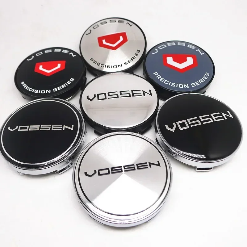 

New Brand 4pcs 60mm Vossen Wheel Center Hub Cap Car Rims Dust-proof Cover Hubcaps 56mm Emblem Auto Styling Accessories